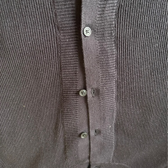 NEW Talbots Ribbed Button-Front Cardigan - Picture 4 of 5